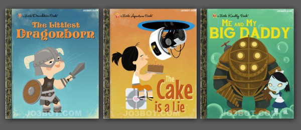 Joebot's series of kid's gaming book covers