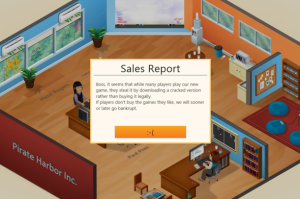 Game Dev Tycoon Piracy Message