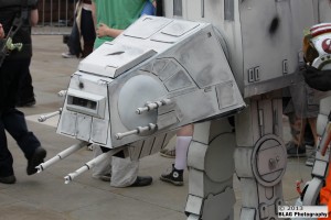 Arguably the best cosplay of the day – the attention to detail on this AT-AT from The Empire Strikes Back was incredible.