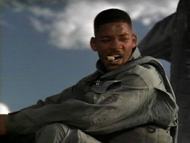 Will Smith playing Captain Steven Hiller