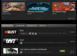 Valve never disclose exact sales figures but these two games have been at the head of the Top Sellers list since December. 