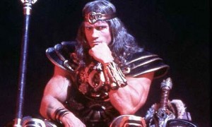 Arnold Schwarzenegger as King Conan