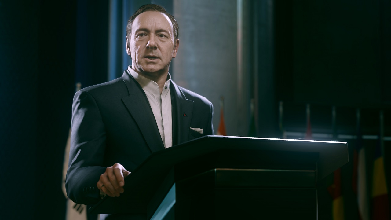 Kevin Spacey always has a commanding presence on screen, and here is no different.