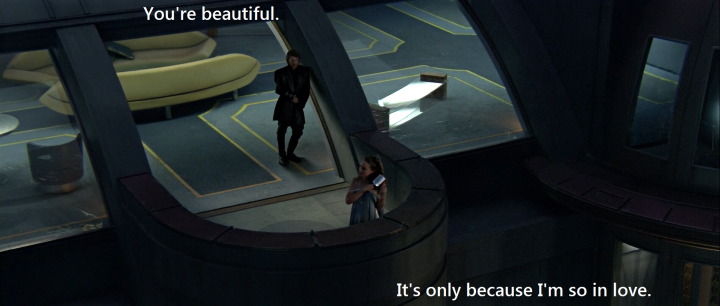 "Also I am brushing my hair on the balcony. Help me Anakin, I fear I have gone mad."