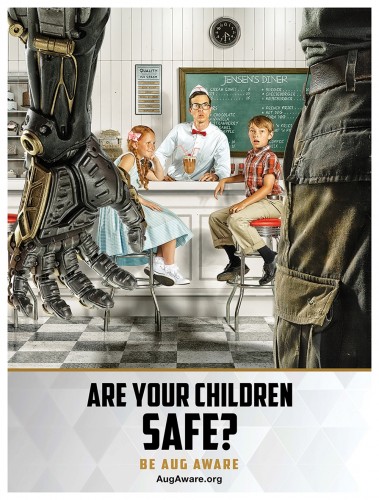 Propaganda poster used as a part of the ad campaign for Mankind Divided