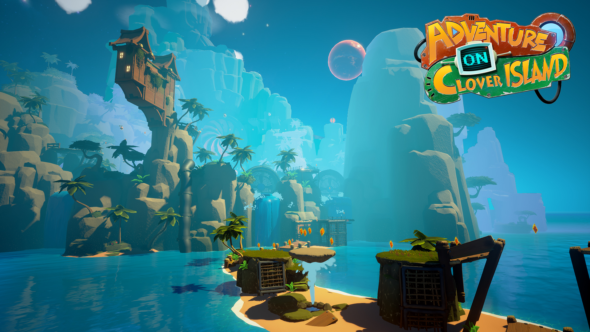 The game looks really pretty, reminding me of Ratchet & Clank a lot